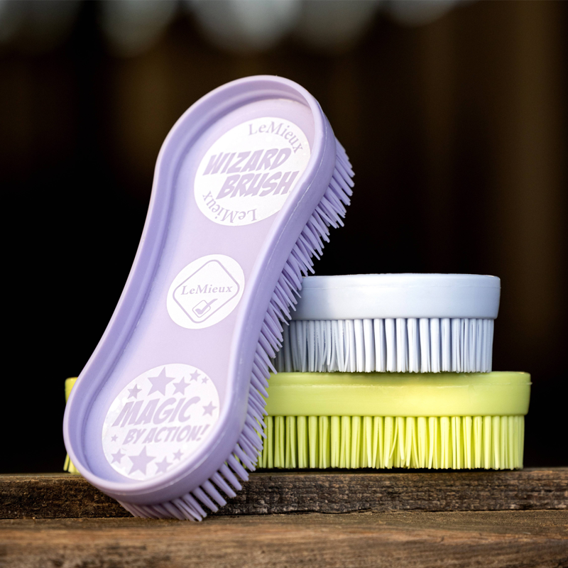 LeMieux Wizard Brush Trio - Wisteria/Kiwi/Mist-1